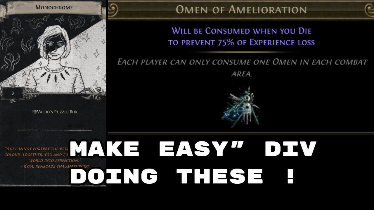 POE 3.26 - REAL TIME FLIPPING w / CURRENCY EXCHANGE . 2 - 4 DIV Per Hour .