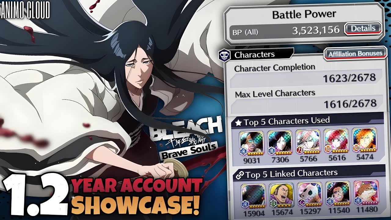 450 DAY'S OF BLEACH BRAVE SOULS! UPDATED ACCOUNT SHOWCASE - IN HINDI/ENG 