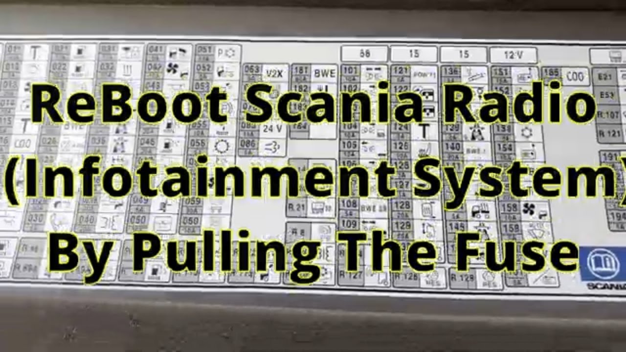 Which Fuse Resets Your Scania Radio?
