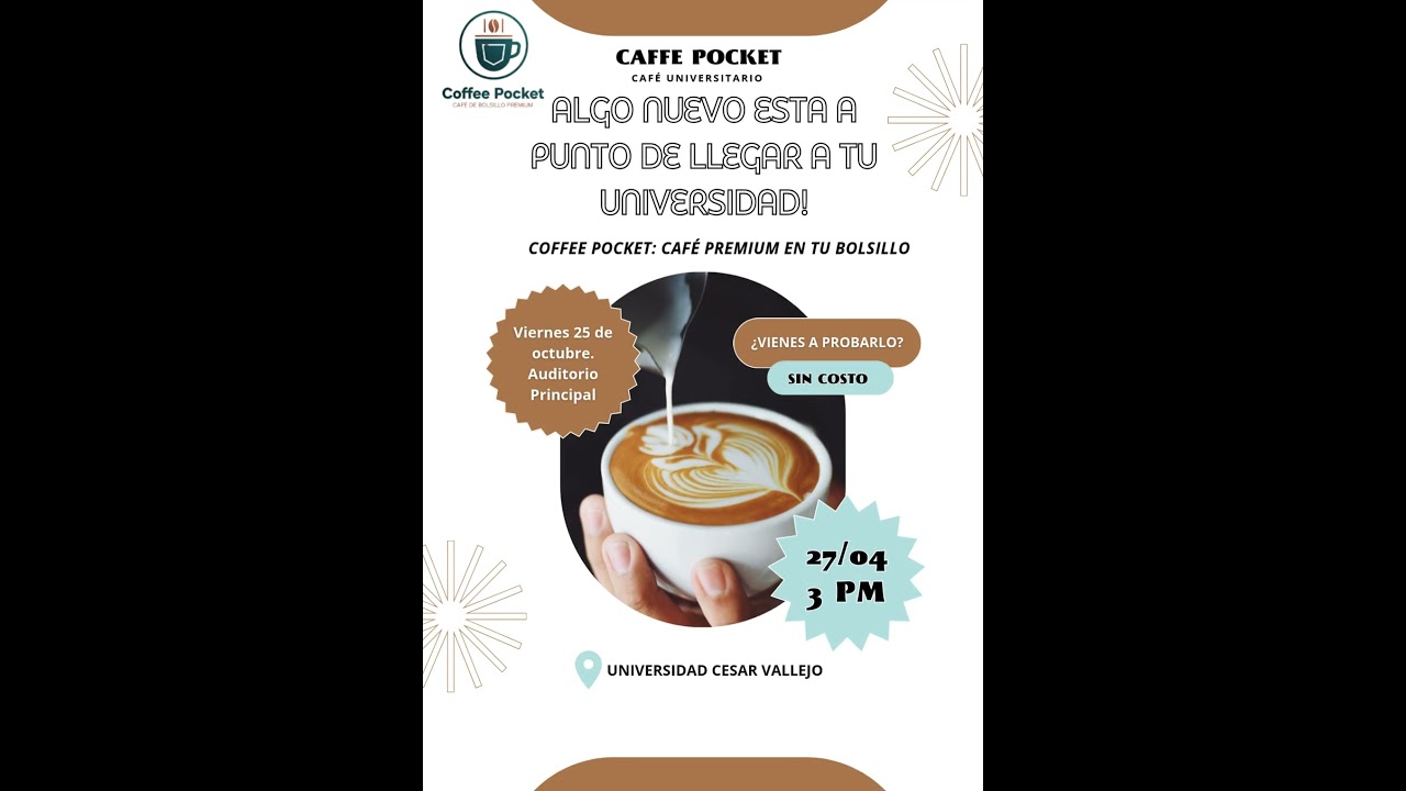 Invitaci&oacute;n Virtual Tienda de Caffe Pocket