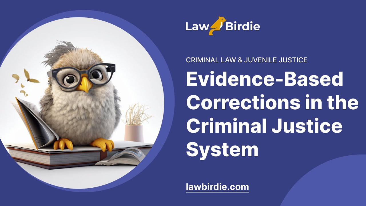 Evidence-Based Corrections in the Criminal Justice System - Essay Example