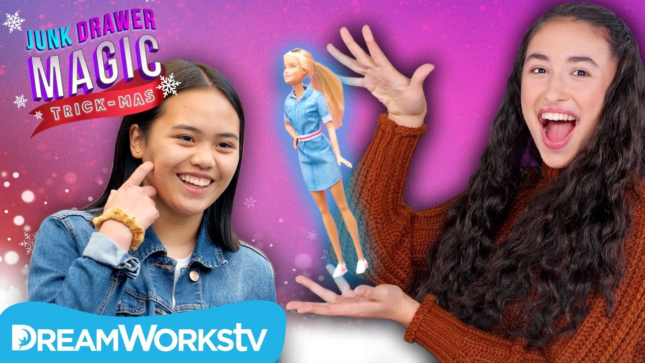 Flying Barbie Trick #ad | JUNK DRAWER MAGIC TRICKMAS