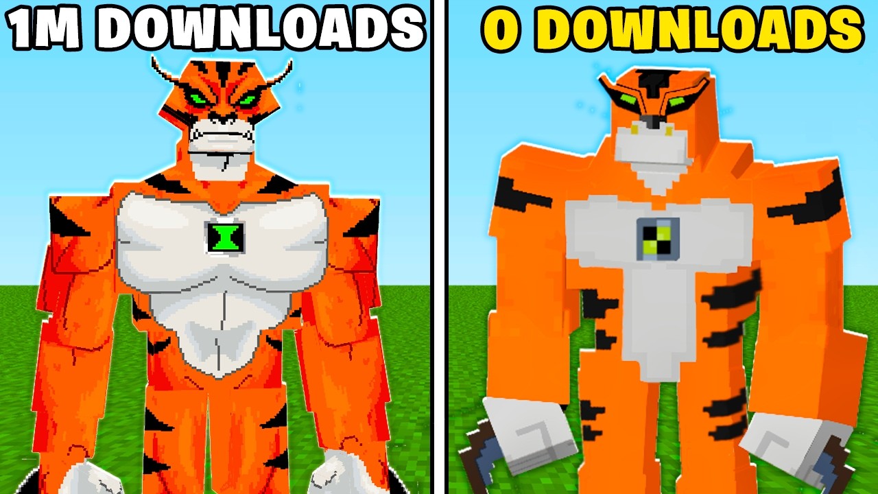 TESTEI ADDONS DE BEN 10 CRIADO POR FÃS KKKKKK