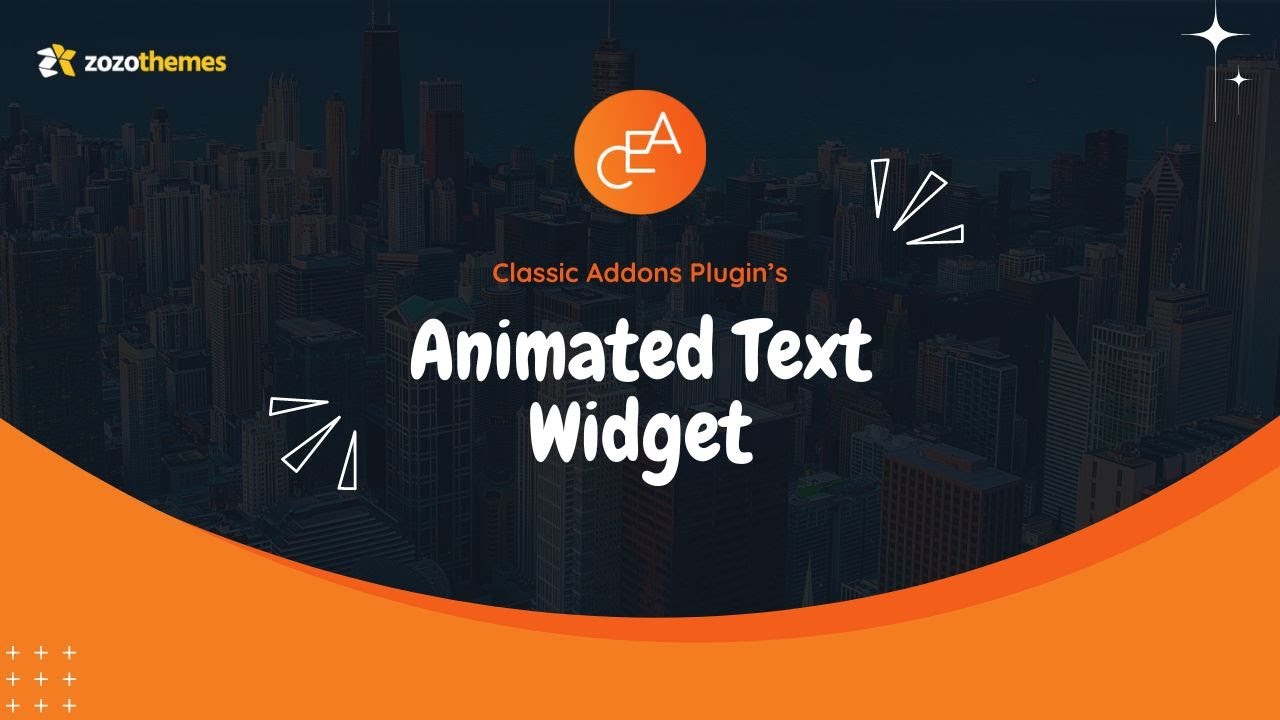How to Use the Animated Text Widget of Classic Elementor Addon Plugin?