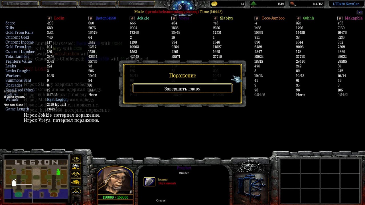 Warcraft 3. Legion TD x20 NG.