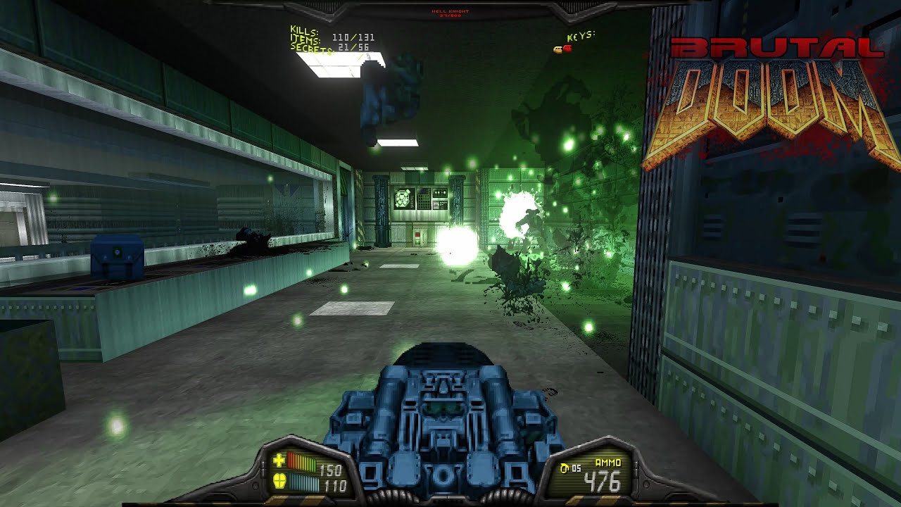 Brutal Doom v22 Beta Test 4 | Hell on Earth Remake - Map02: The Under-rails  | 4K/60