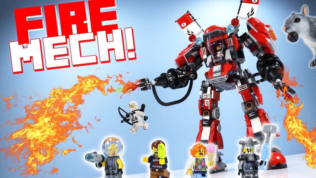 LEGO The Ninjago Movie Fire Mech Kai's Set Speed Build Review 70615