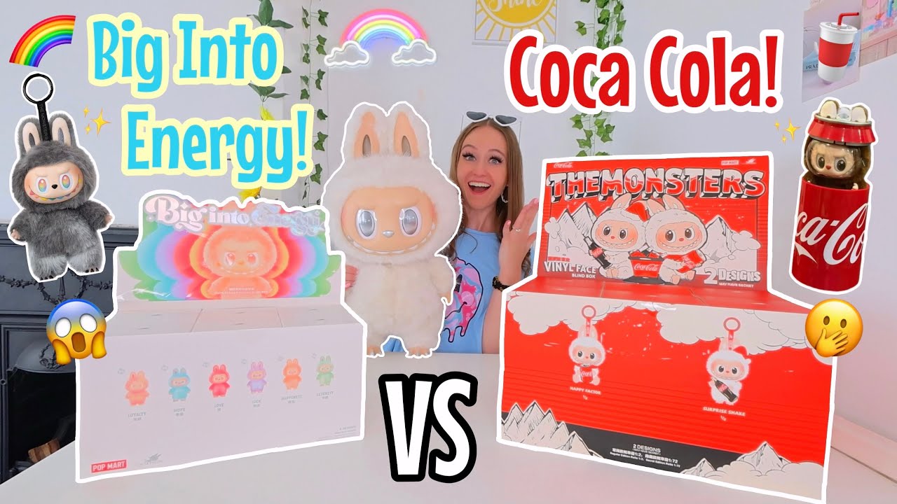 UNBOXING *ENTIRE CASES* OF VIRAL LABUBUS BIG INTO ENERGY😍🌈 VS COCA COLA!!🫢🥤(SECRET RARE FINDS!!😱✨)