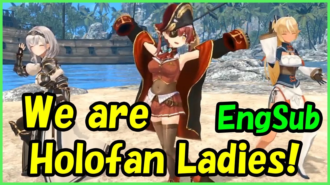 Houshou Marine/Shirogane Noel/Shiranui Flare - We are Holofan Ladies!