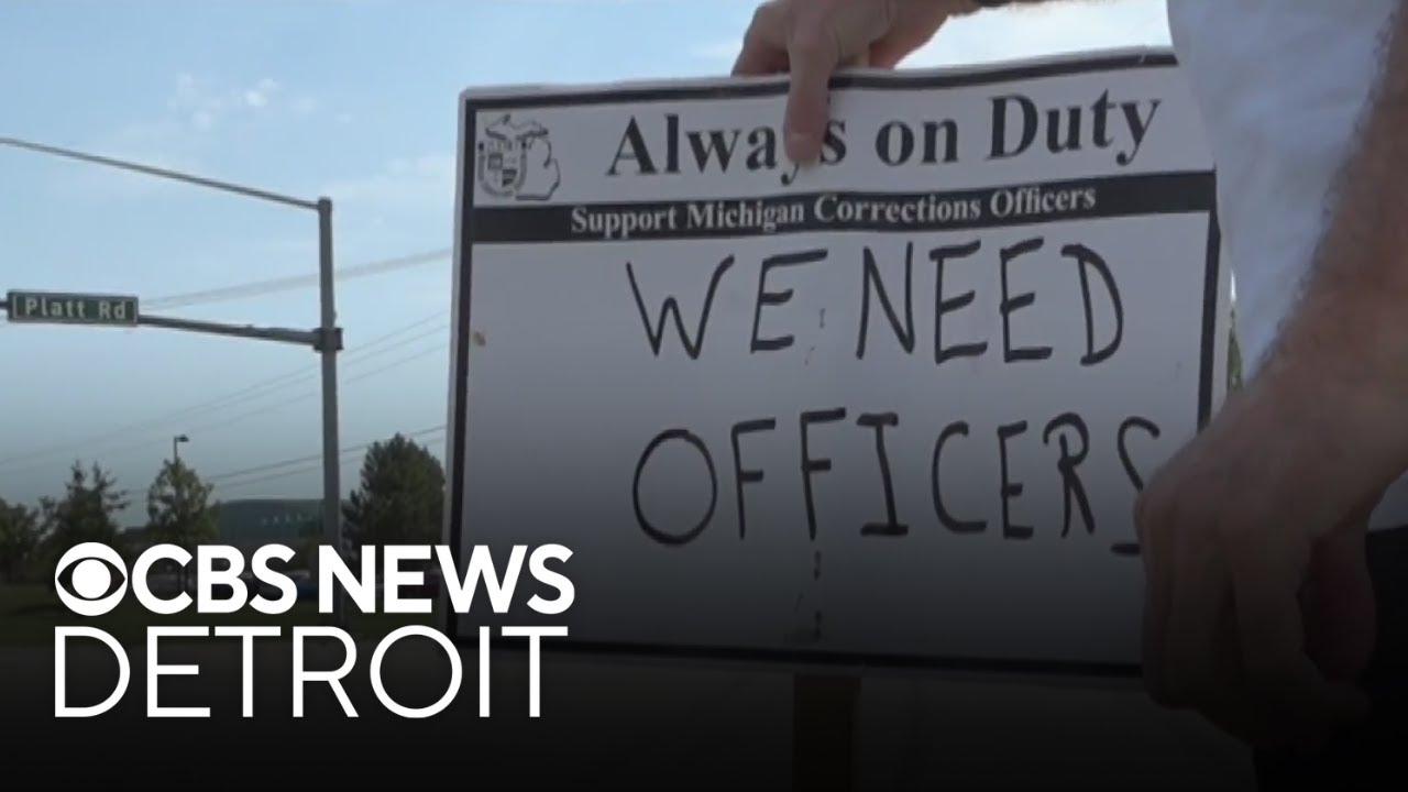 Corrections officers protest over staffing at Michigan women's prison