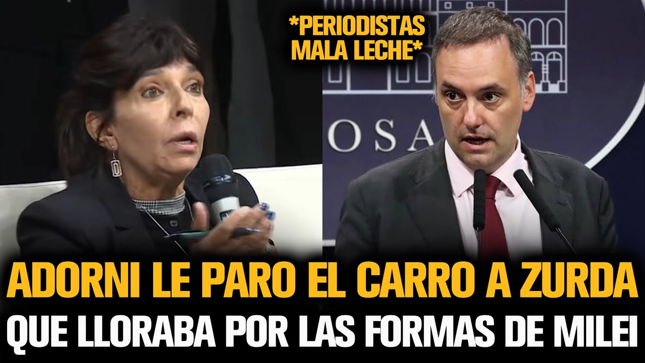 ADORNI LE PARÓ EL CARRO A ZURDA QUE LLORABA POR LAS FORMAS DE MILEI
