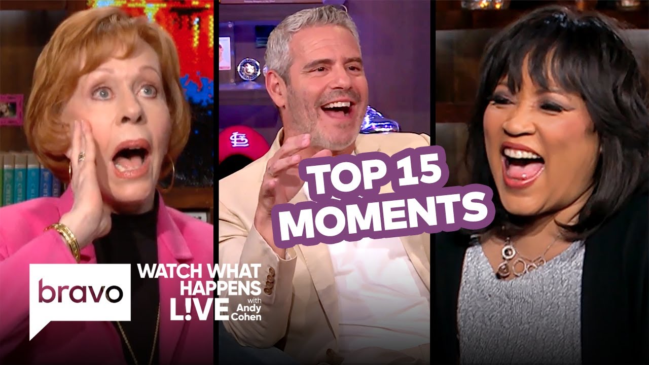 15 Top Moments From Every Season of Watch What Happens Live With Andy Cohen | WWHL | Bravo