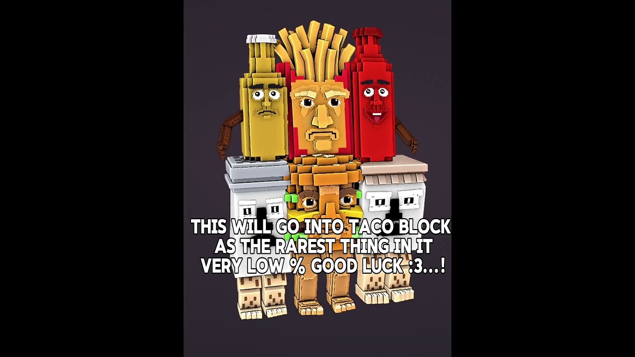 THIS IS THE RAREST THING IN TACO BLOCK 😱🌮 VERY LOW % DROP&hellip; GOOD LUCK! | R3-VOLT