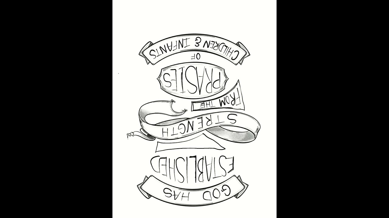 Procreate - Psalm 8:2 Original  by Jennifer Barbe