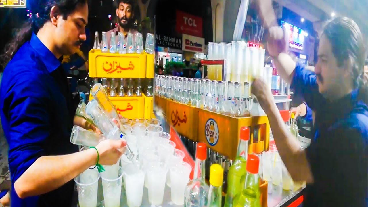 Pappu Jee Lemon Soda Water Rawalpindi | Making 1000's of Lemon Soda Water Daily | STREET FOOD 🇵🇰