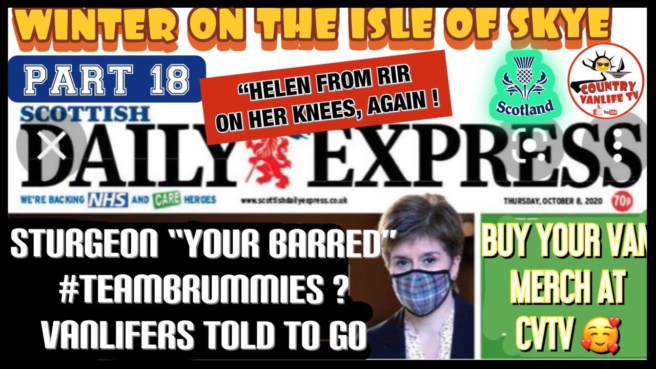 SkyeTour #18 &ldquo;BANNED&rdquo; Get Out ‼️  Vanpals Roaming In Raymond x Torrin Loch Slapin 4K Drone WoW Skye