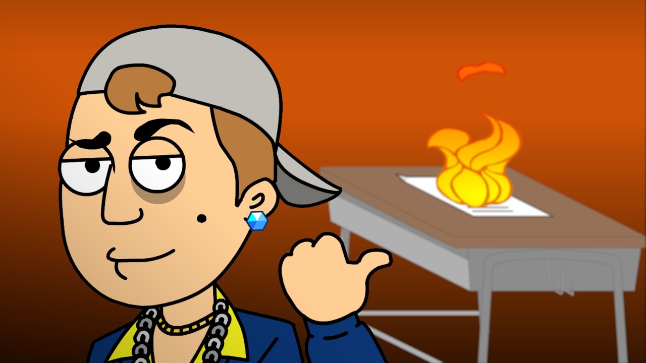 Derek Burns His Report Card