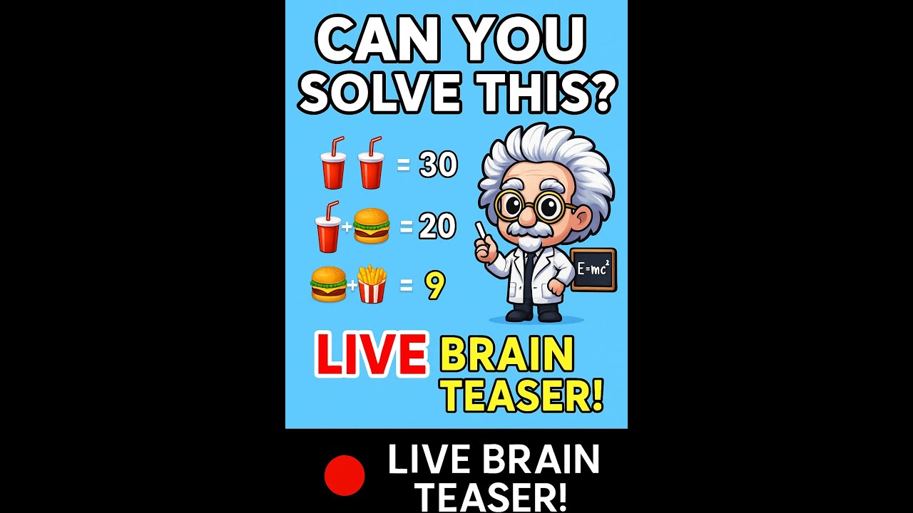 🧠 Can You Find the Missing Number? | Live Brain Teaser Challenge 🔍✨