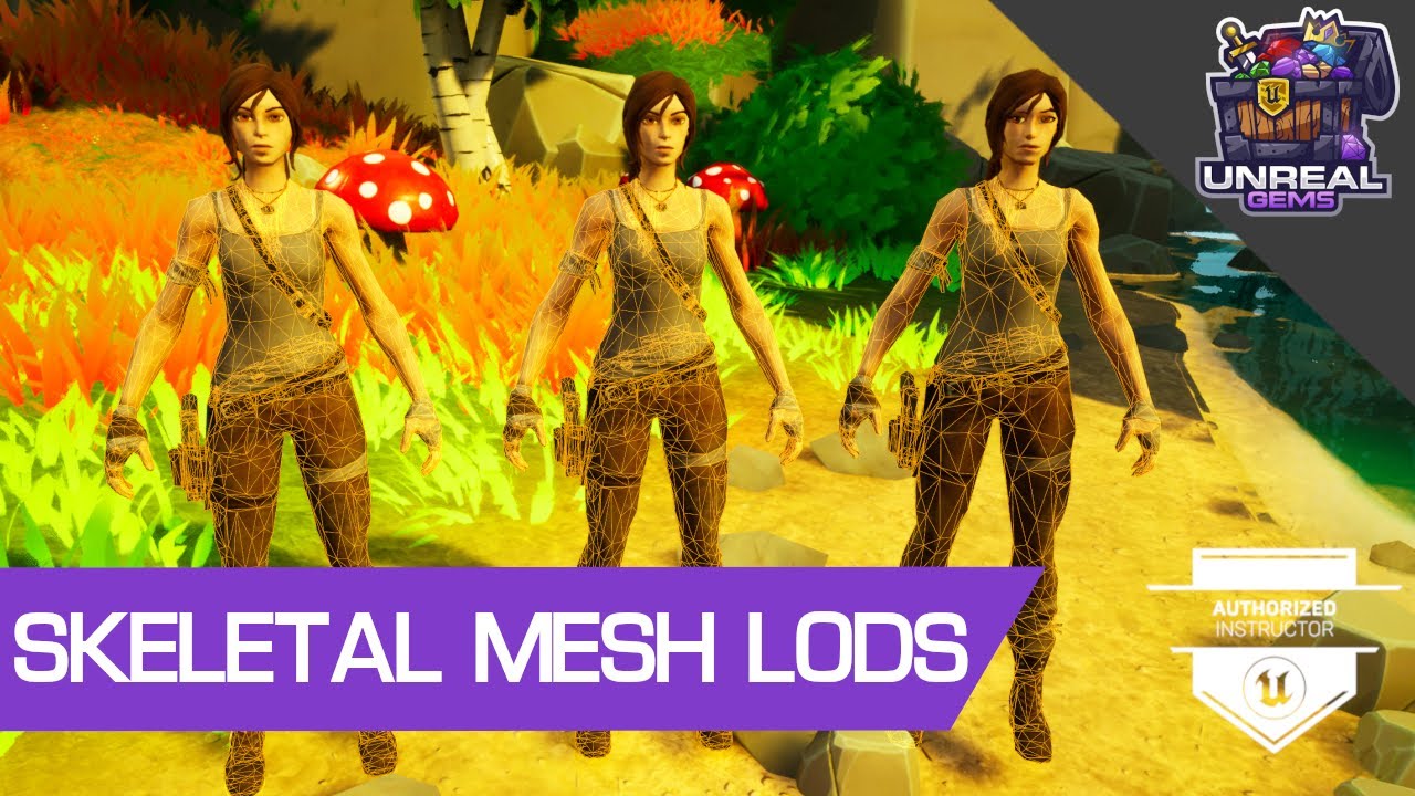 Unreal Engine Skeletal Mesh LODs #UE5 #UE4