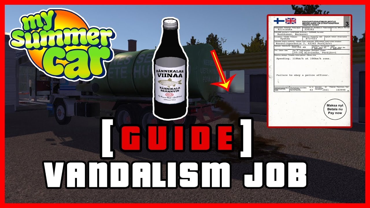 My Summer Car - Fleetari Vandalism Job | Ogygia Vlogs🇺🇸