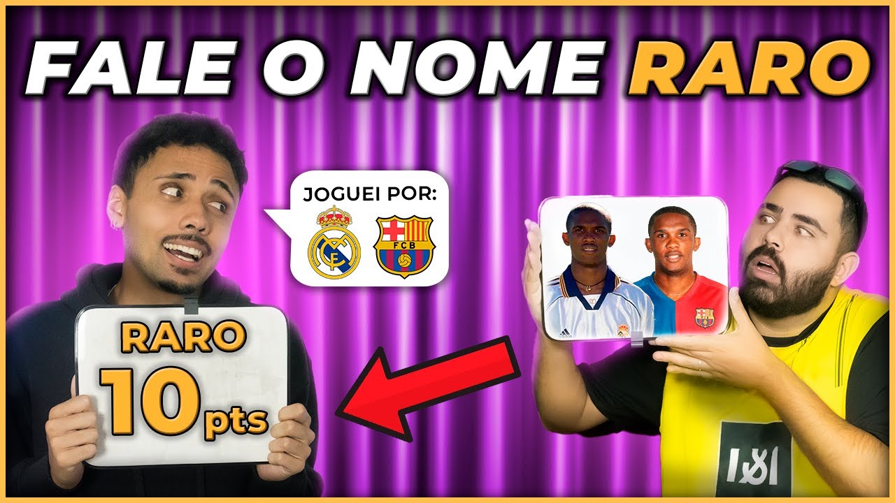 QUANTO MAIS RARO FOR O JOGADOR, MAIOR A PONTUAÇÃO🔥 *NÍVEL: DIFÍCIL*