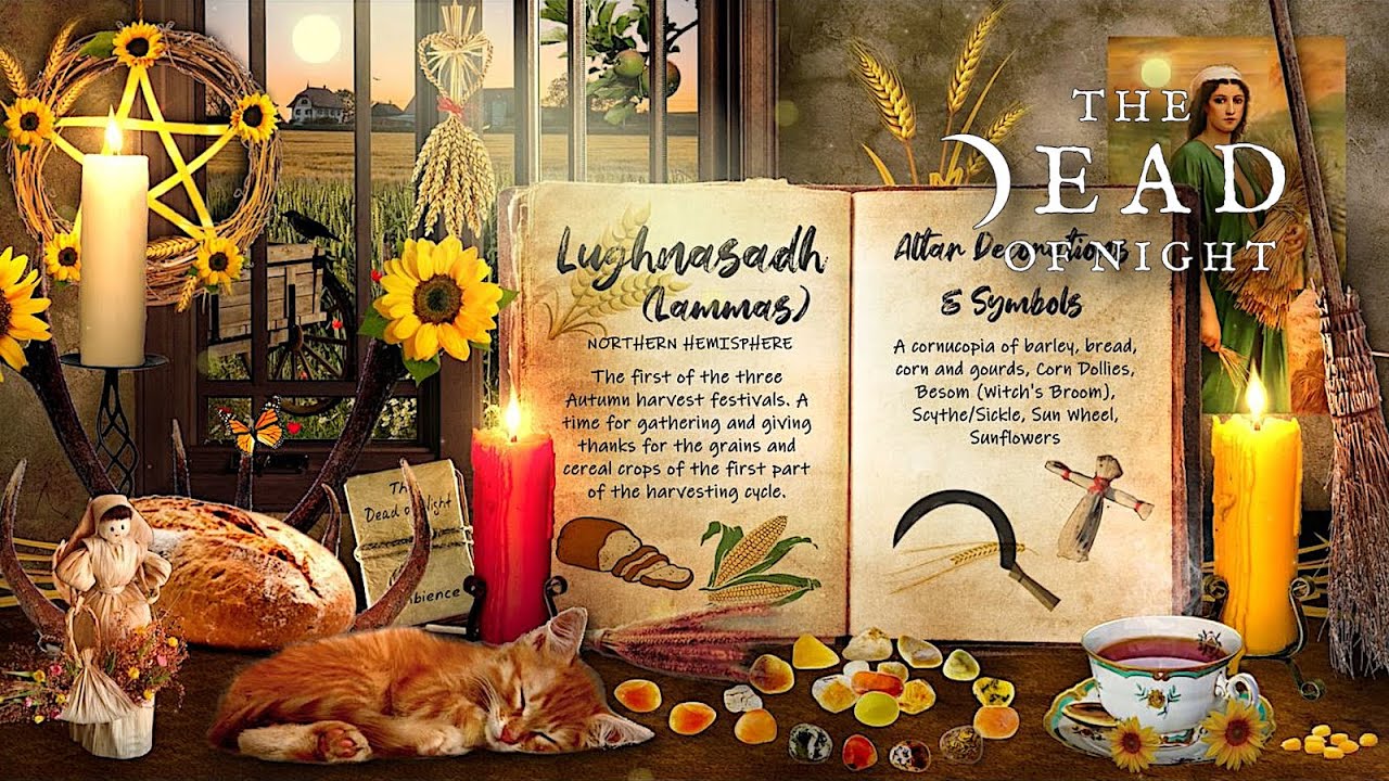 Witch's Lughnasadh / Lammas Altar Ambience 🧹☀️🌾🌻 | The First Harvest | Witch ASMR & Nature Sounds