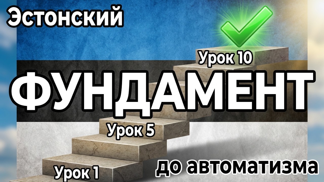 Эстонский за 30 фраз: Урок 37.Большое повторение уроков 1–10 🇪🇪💪 | Проверь свой фундамент!