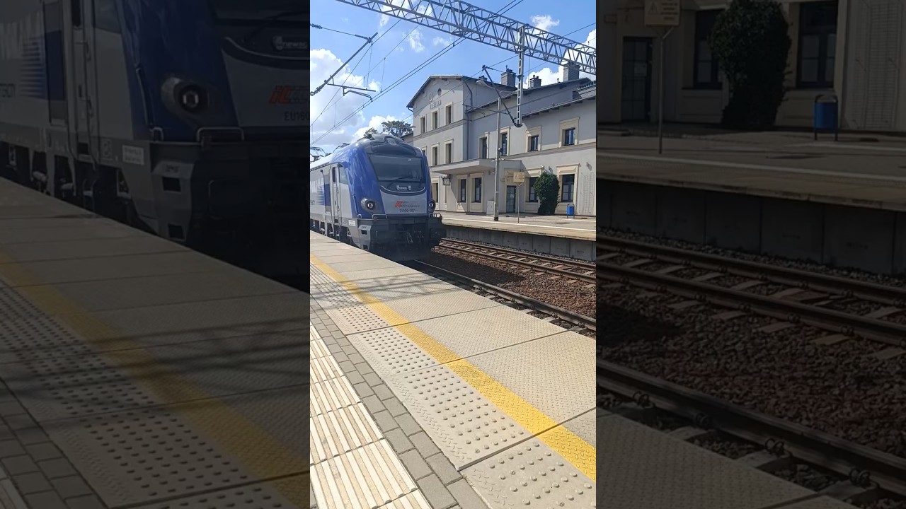 Odjazd EU160-067 z IC ZEFIR ze stacji Kościan #train #trainspotting #intercity225 #automobile #kolej