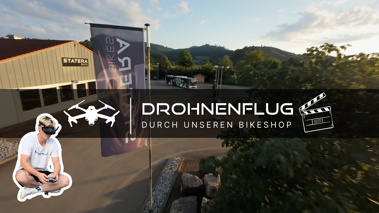 FPV Drohnenflug durch unseren Bikeshop STATERA Bikes
