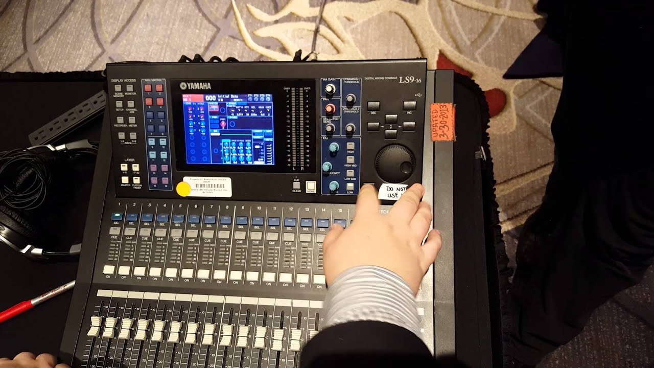 Basic Yamaha LS9 live show set up