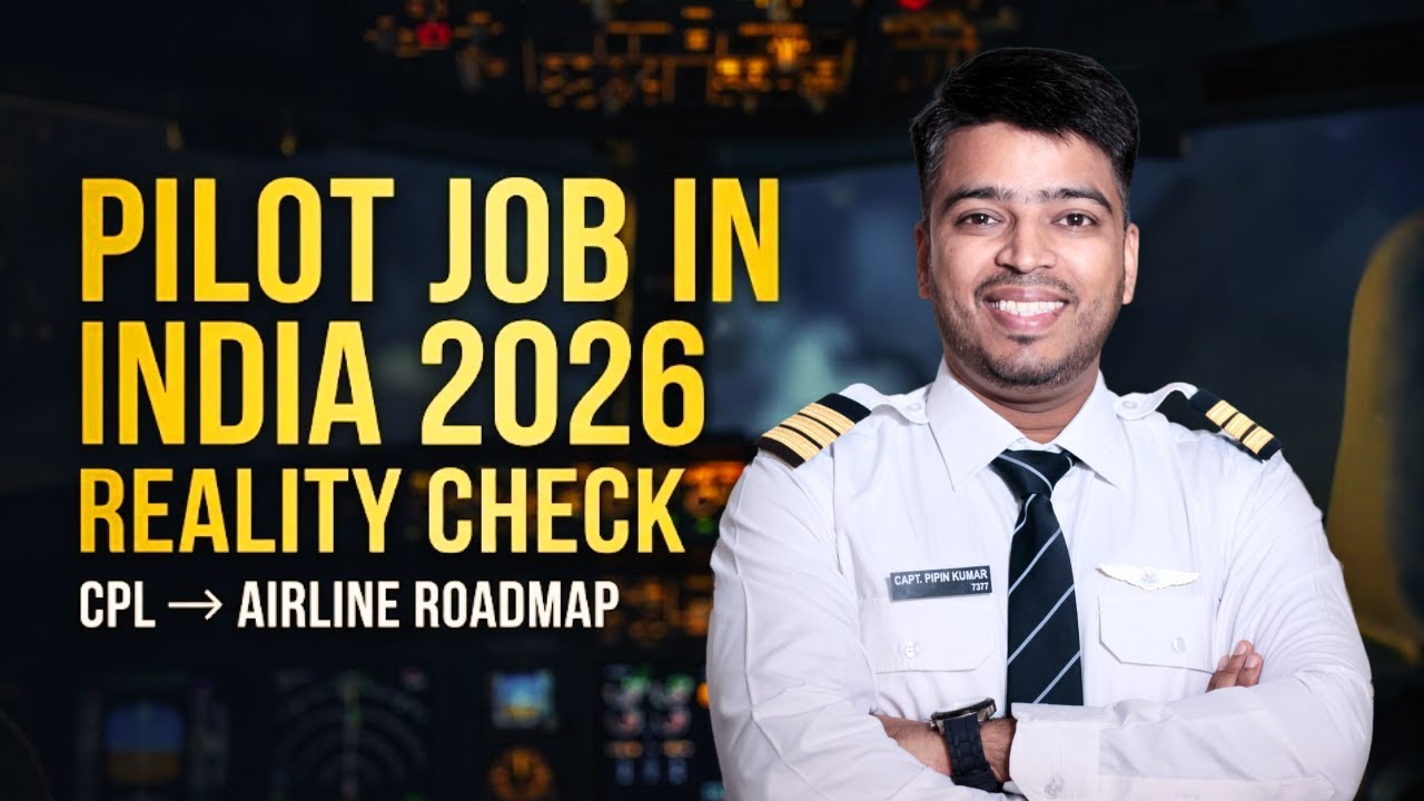 Pilot Job in India 2026 – Roadmap for Trainee #pilot  | Capt. P. Kumar Explains Everything