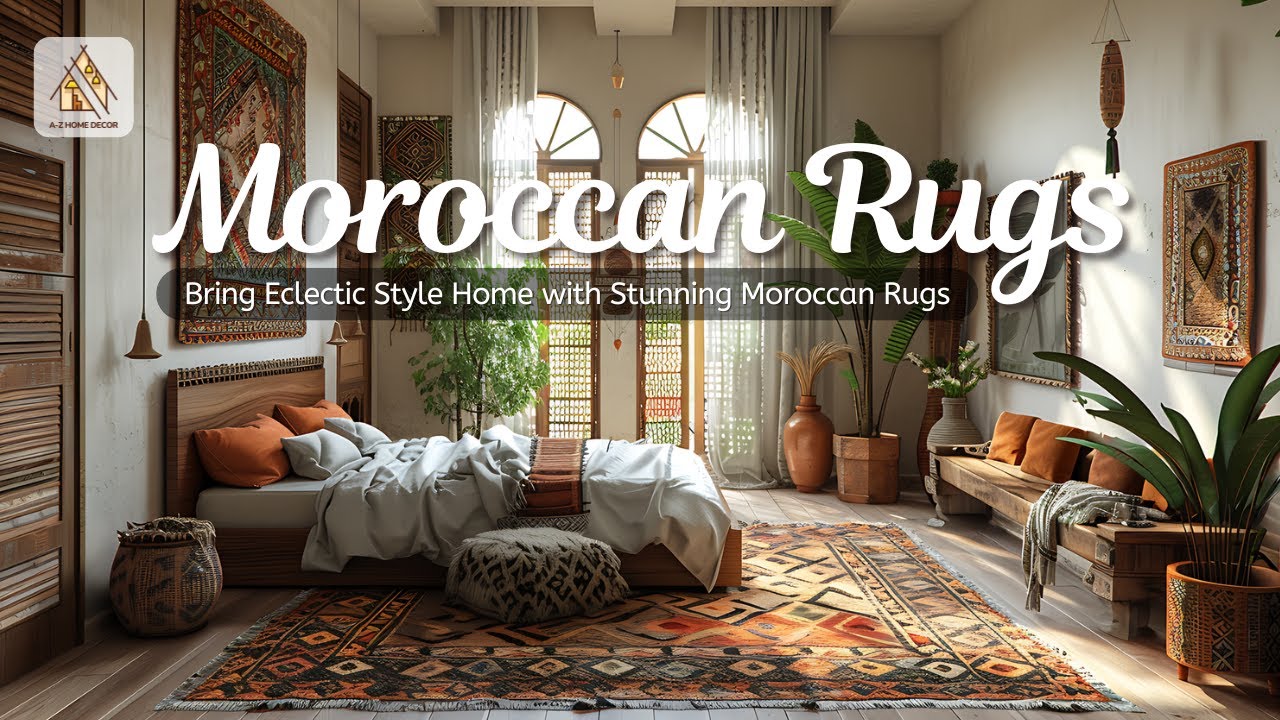 Создайте эклектичный стиль в своем доме с помощью великолепных марокканских ковров
