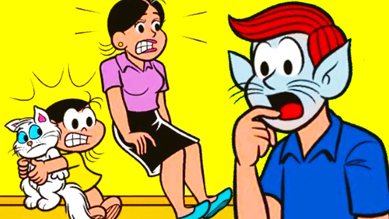Turma da Mônica Gibi - Magali e Mingau - PAPAI FELINO!