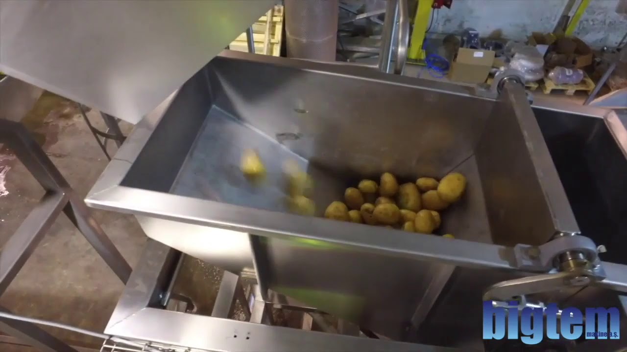K&uuml;p Kesilmiş Patates Hattı / Diced Fresh Potato Line