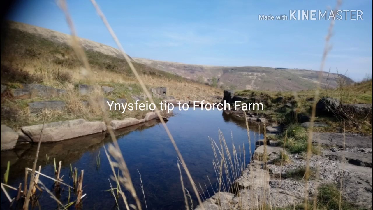 Walking over the mountain  from Treherbert to Fforch Farm in the Rhondda