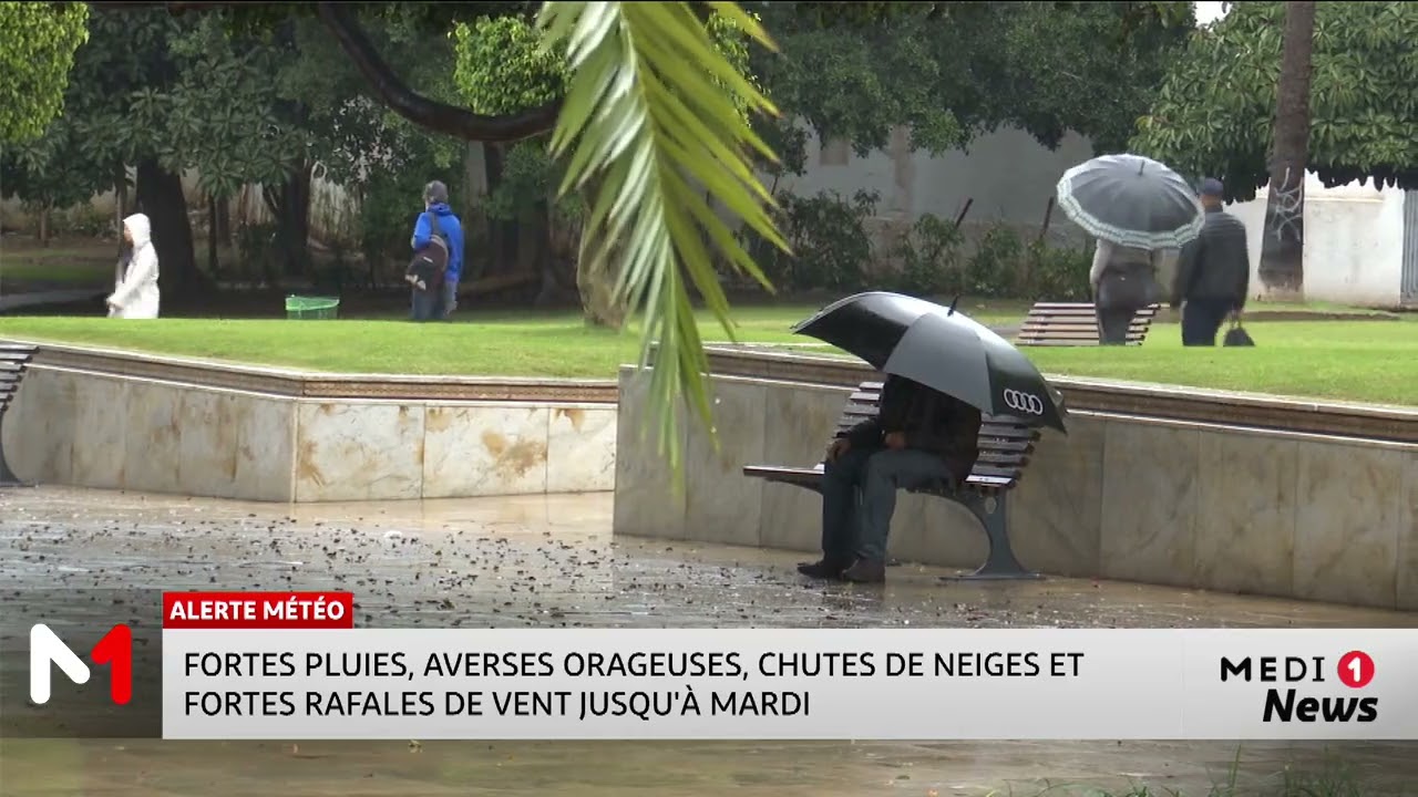 Maroc : Nouvelle alerte m&eacute;t&eacute;o pour lundi et mardi