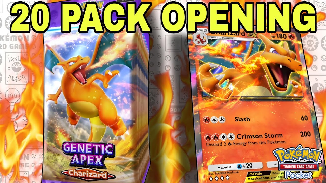 Opening 20 CHARIZARD Packs and then Dominating with the Deck we Pull | Pokemon TCG Pocket