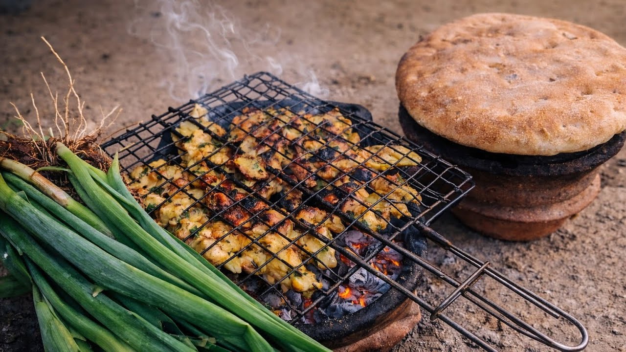 ليوم نشارك معكوم وتين في البادية ونوجد غذاء بدجاج مشوي شاهدوا معنا الأجواء. 🍗🍗😋