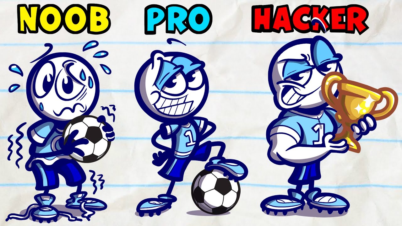 Pencilmate & Pencilmiss 🏉🏈 2021 NEW FOOTBALL COMPILATION 🏉🏈 SPORTS ✅ Cartoons