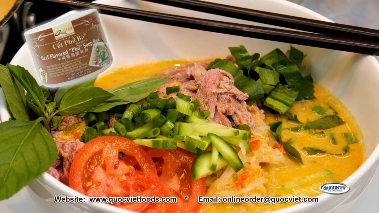 Cách Nấu Hủ Tiếu Sa Tế Chuẩn Vị Đậm Đà 🔥 | Dùng Cốt Phở Bò® Quoc Viet Foods