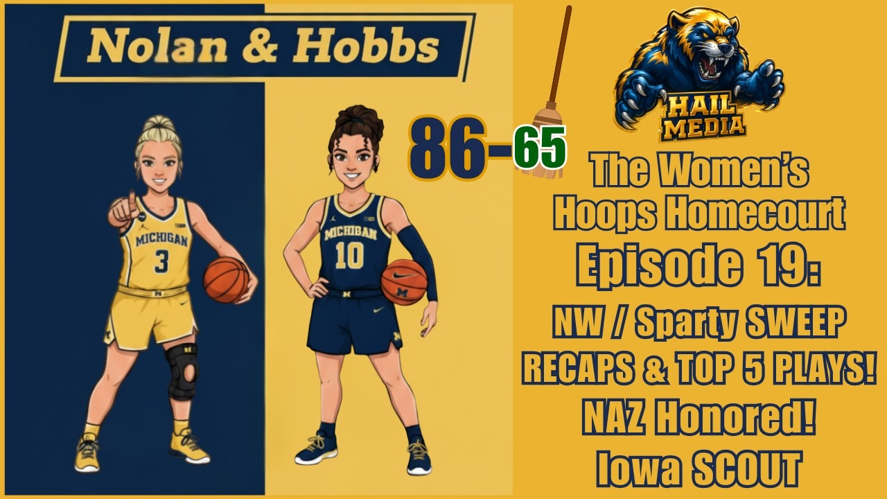 Nolan And Hobbs Episode 19: NW / Sparty SWEEP Recaps, NAZ Honored, Iowa scout! 〽️💙💛🏀