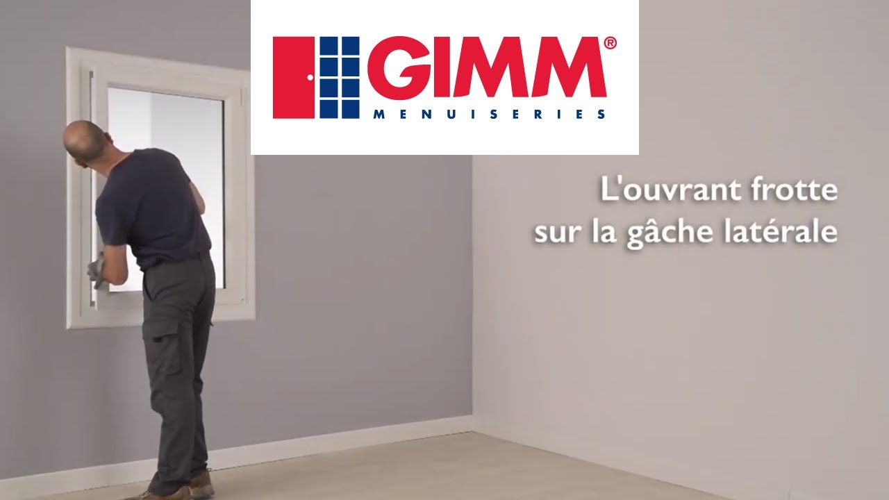 L'oscillo-battant PVC frotte latéralement - GIMM Menuiseries