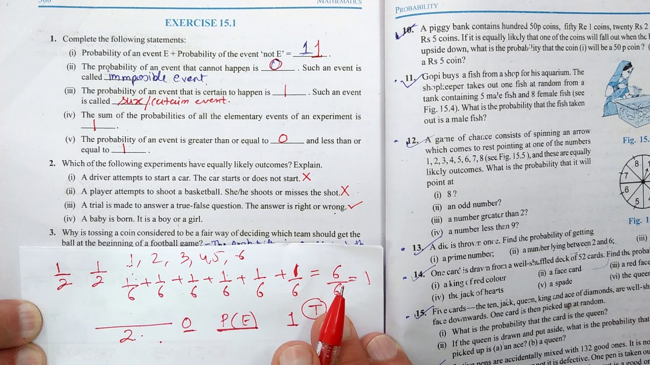 Ex.15.1 (Q.1,2,3,25) Chapter:15 Probability | Ncert Maths Class 10 | Cbse.