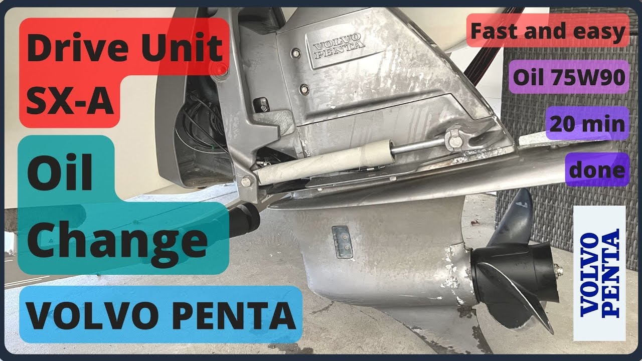 Замена масла в приводном блоке VOLVO PENTA SX-A