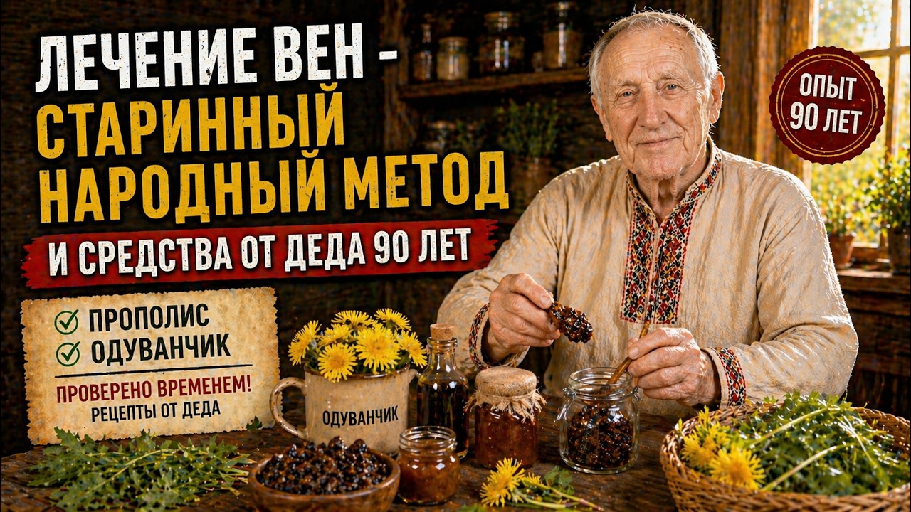 показываю результаты лечения вен народными средствами и методами! БУДЬТЕ ЗДОРОВЫ, ВАШ ДЕД 90 ЛЕТ