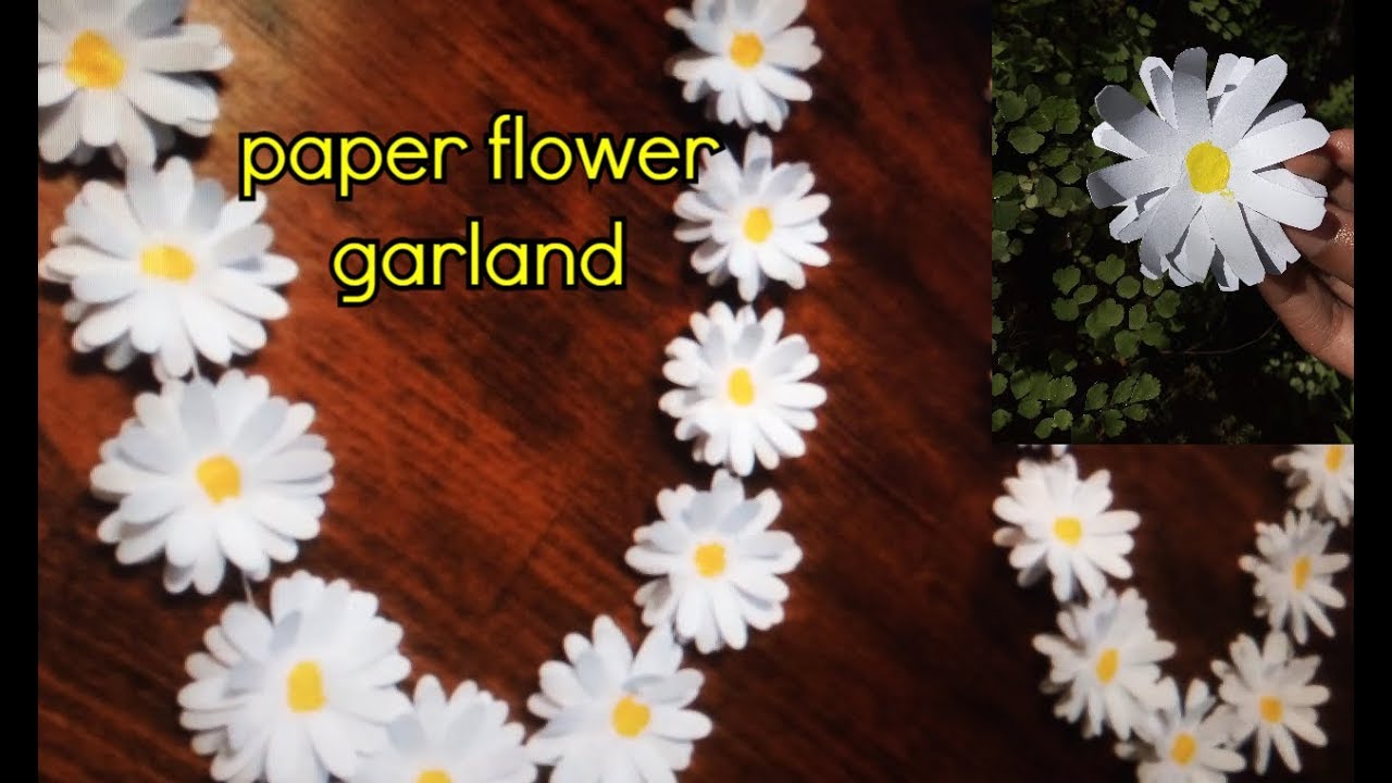 DIY: Paper Flower Garland | Cute & Happy Home Décor Ideas