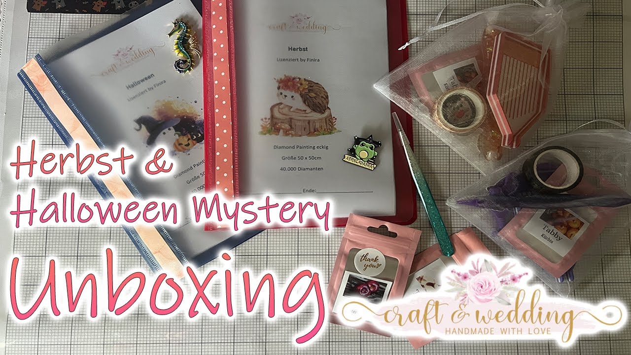 Diamond Painting | Unboxing Craft & Wedding | Mysterys Herbst und Halloween - Mal was ganz Anderes
