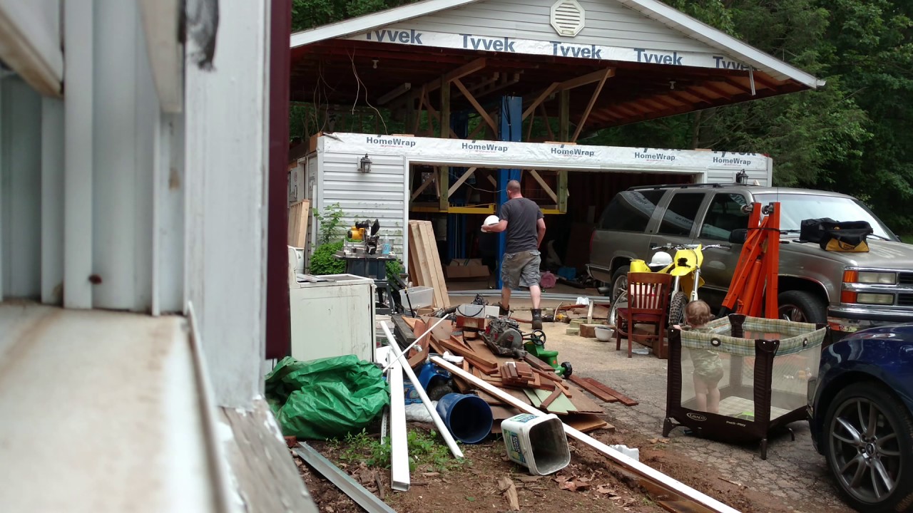 Raise Garage roof with 10K LB, 2 Post Lift (With Pictures)
