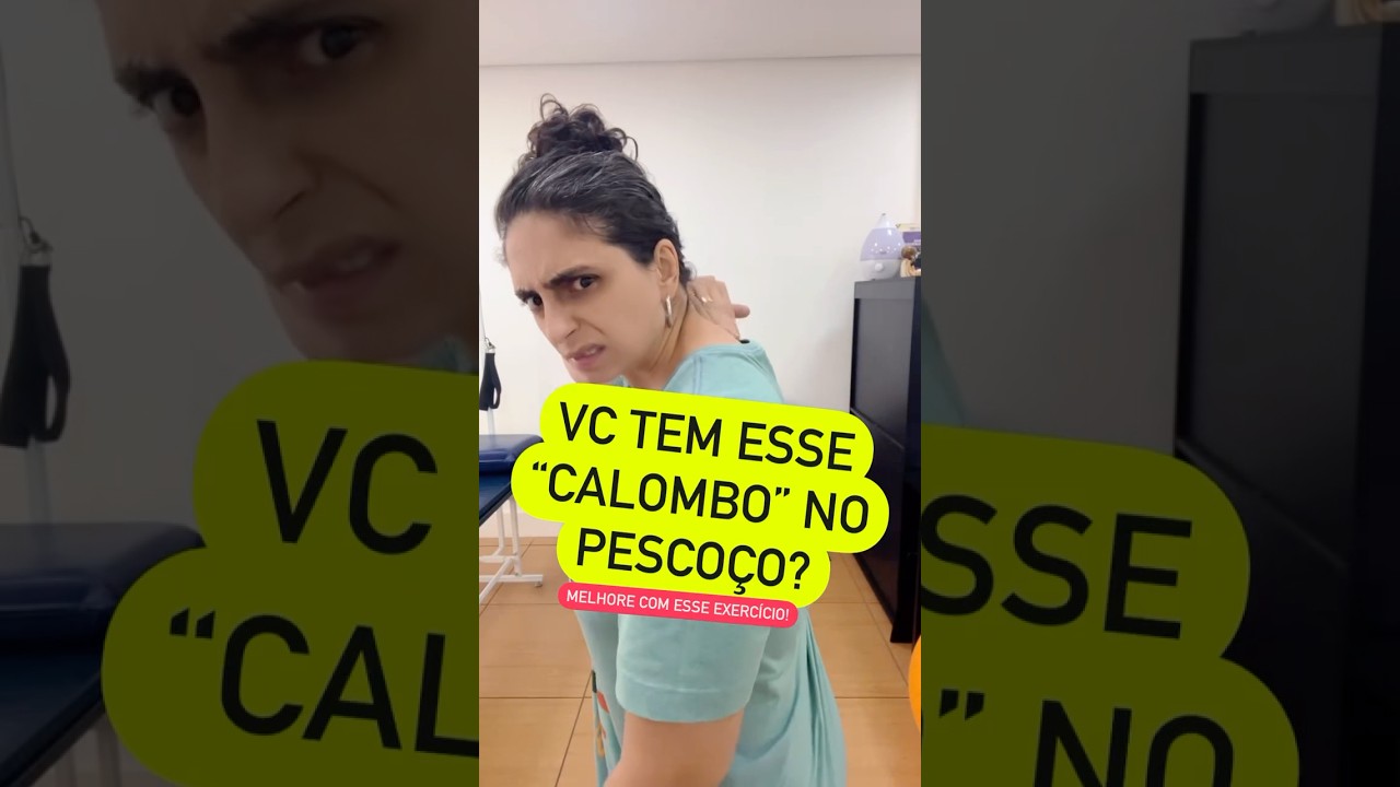 Vc tem esse &ldquo;calombo&rdquo; no pesco&ccedil;o? Melhore com esse exerc&iacute;cio! #pesco&ccedil;o #corcunda #exercicio