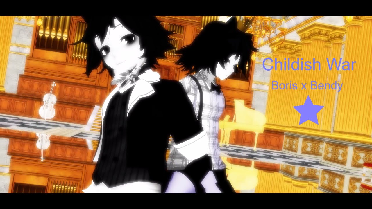 [MMD BATIM] Childish War  [Boris x Bendy]